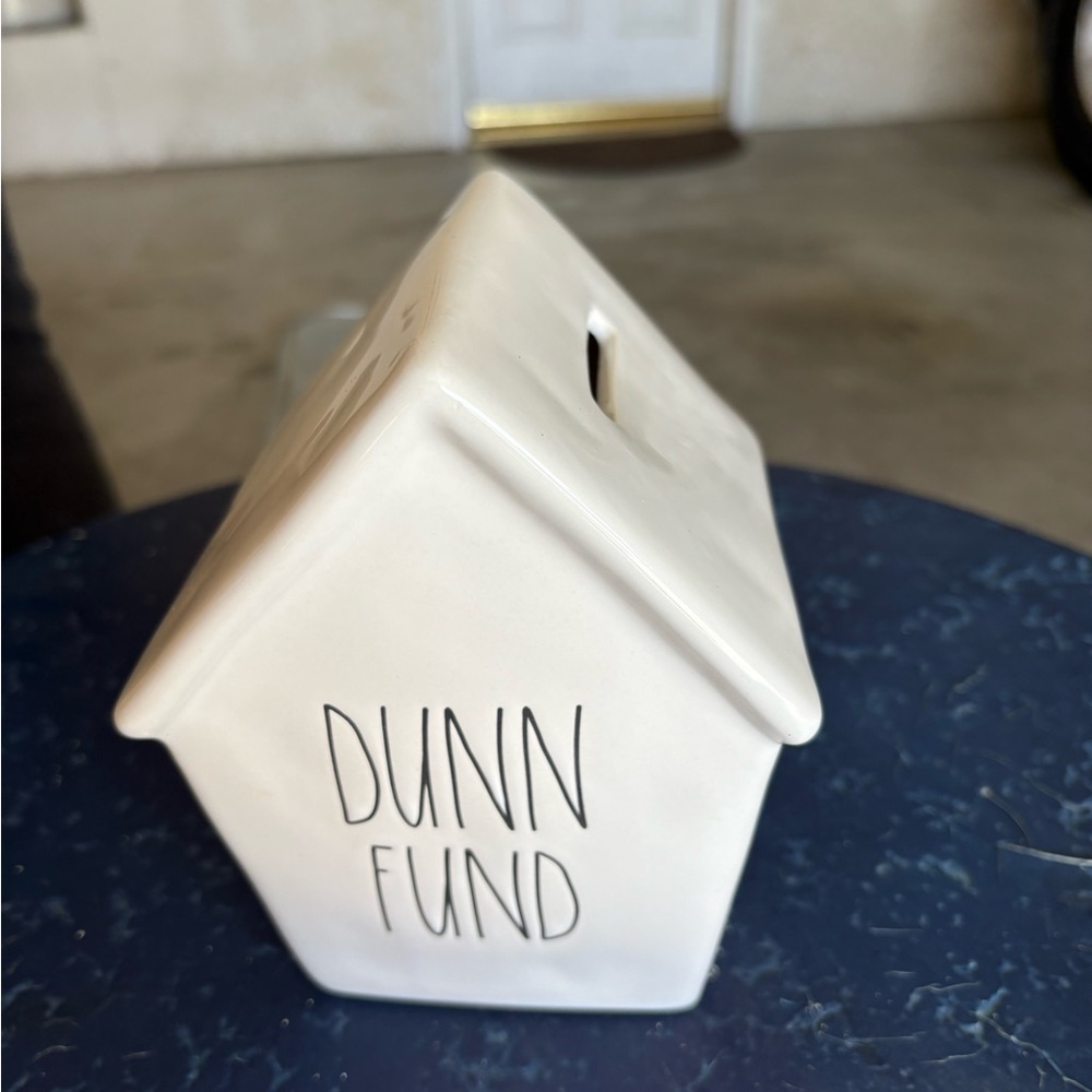 Rae Dunn White Dunn Fund House Bank